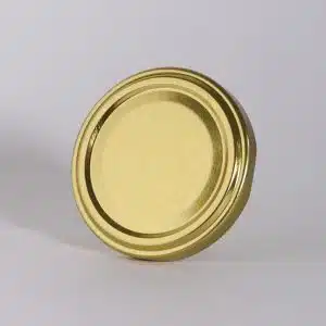 Golden glass bottle cap