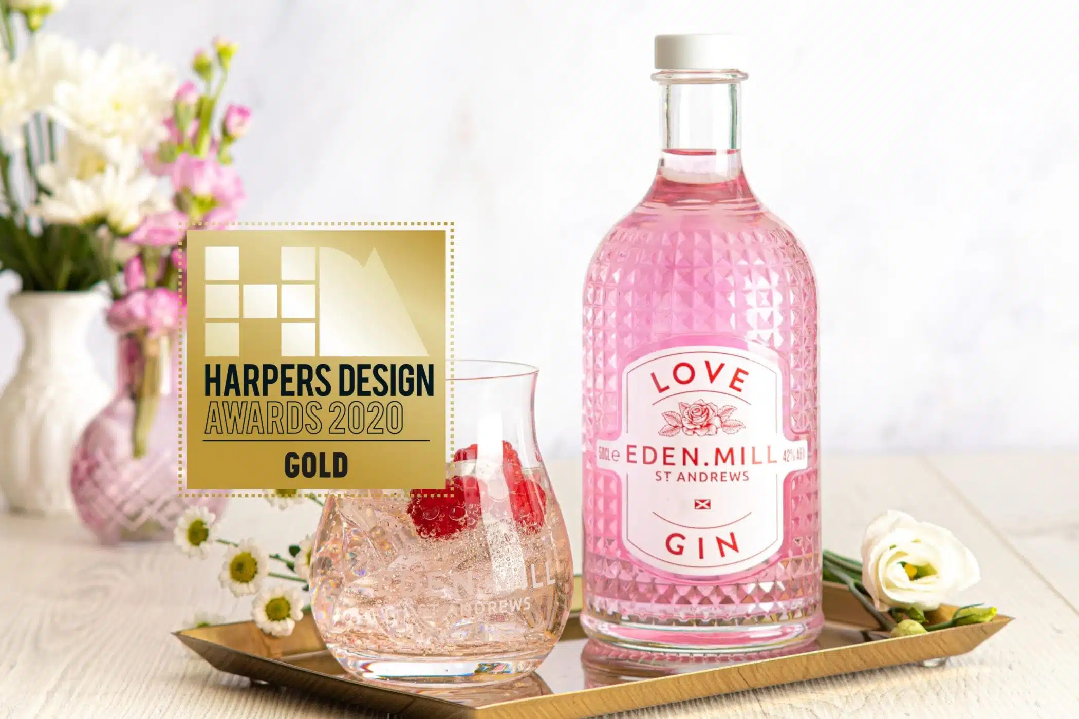 Eden Mill Love Gin glass bottle