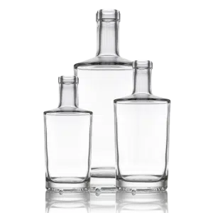 3 different sizes of Neos glass bottles