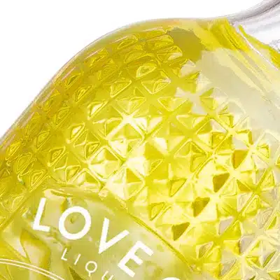 A glass bottle of Eden Mills Love GIn
