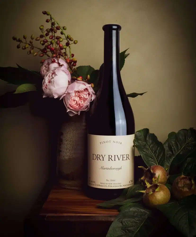 Dry River win glass bottle